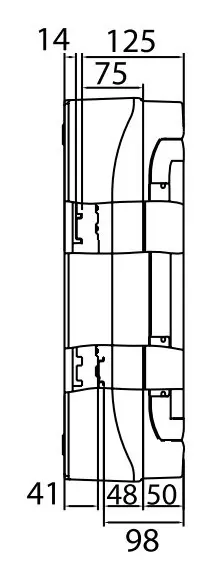 Щит настенный 36 мод. с дверцей RAL7035 Ram Base, DKC - фото №2