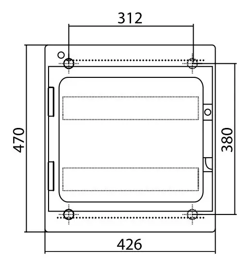 Щит настенный 36 мод. с дверцей RAL7035 Ram Base, DKC - фото №4