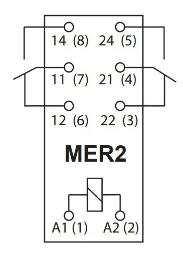 Мініатюрне електромеханічне реле ETI 002473030 MER2-005 DC 2p - фото №1