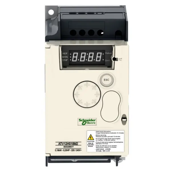 Частотный преобразователь Schneider electric ATV12 240В 1ф 0,18кВт - фото №1