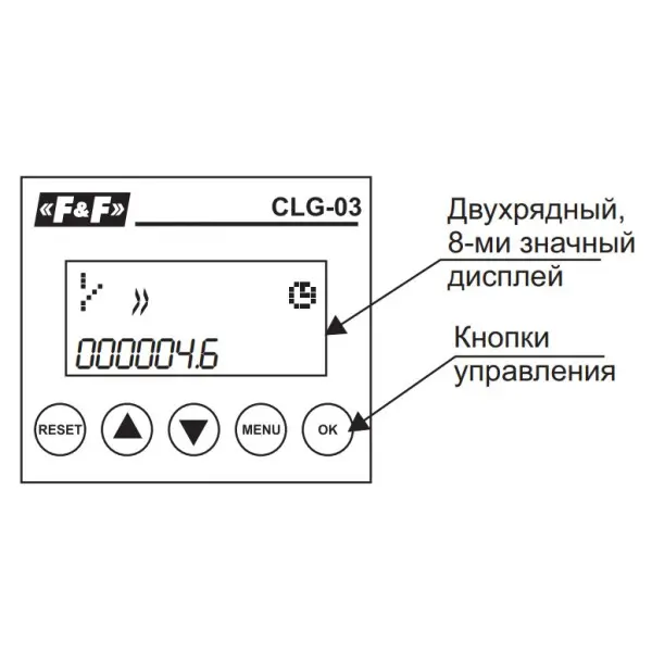 Счетчик времени работы F&F CLG-03 - фото №4 Счетчик времени работы F&F CLG-03 - фото №4