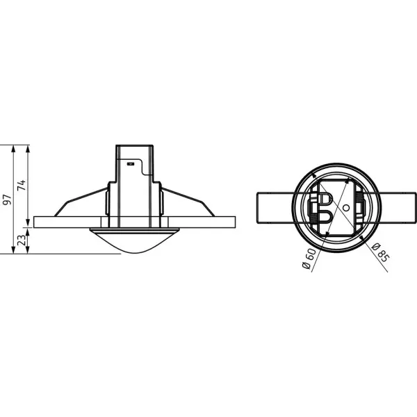 Датчик присутності Theben the Ronda S360-100 DE WH 1-канальний - фото №4