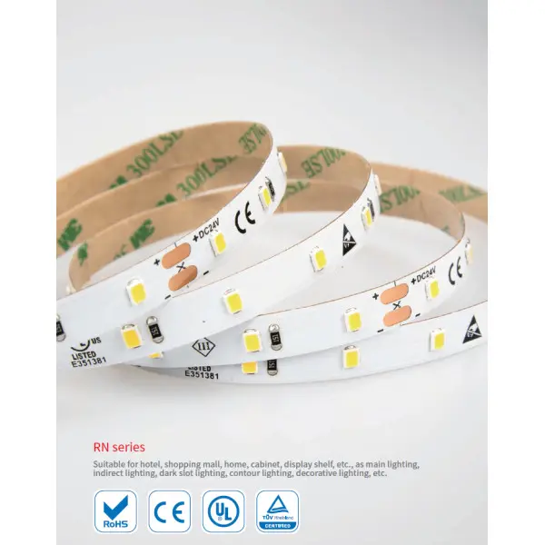 LED лента RISHANG 60-2835-12V-IP20 5,5W 454Lm 2700K 5м (RN0860TA-B-SW) - фото №3 LED лента RISHANG 60-2835-12V-IP20 5,5W 454Lm 2700K 5м (RN0860TA-B-SW) - фото №3