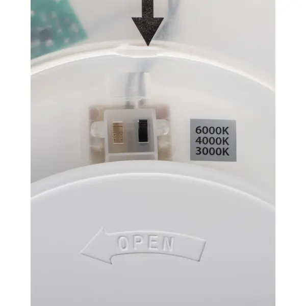 Потолочный светильник Kanlux 31514 Azpo LED 1x18.5W 3000K/4000K/6000K 1800Lm IP54 белый - фото №1