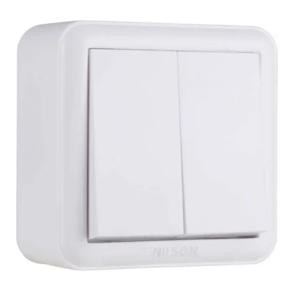 Выключатель Nilson Unique белый 2кл ( 28111003 )