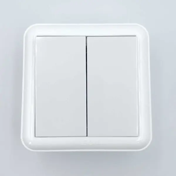 Выключатель Nilson Unique белый 2кл ( 28111003 ) - фото №1