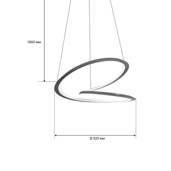 Люстра MJ-Light MJ12026 Helix LED 1x30W 4000K IP20 - фото №4 Люстра MJ-Light MJ12026 Helix LED 1x30W 4000K IP20 - фото №4