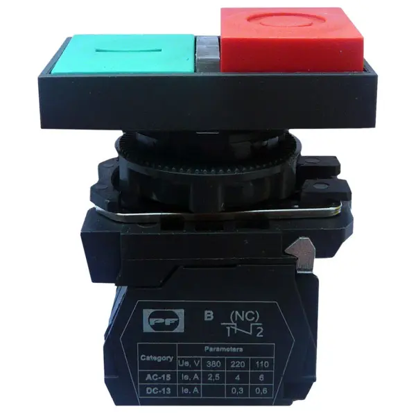 Кнопка Promfactor FP5-AW8425230 1NO 1NC зелено-красная (FP5-AW8425230)