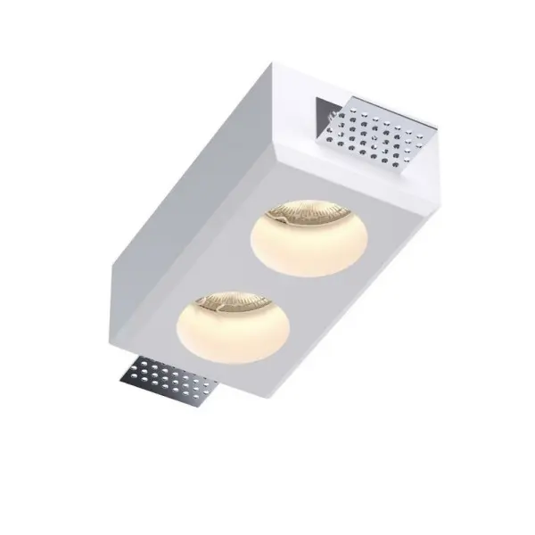 Гипсовый точечный врезной светильник Kloodi KD-GIPS SQ80x147 GU10 2x10W IP20 Wh Гипсовый точечный врезной светильник Kloodi KD-GIPS SQ80x147 GU10 2x10W IP20 Wh
