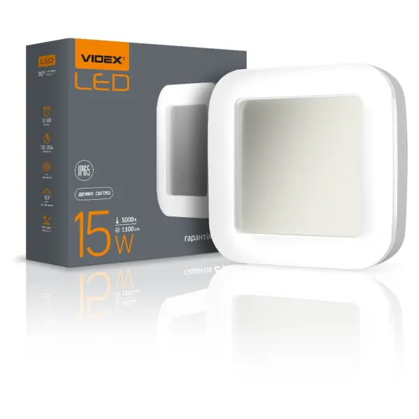 Квадратный точечный светильник Videx Art 15Вт 5000K IP65 (VL-BHFS-155) - фото №1