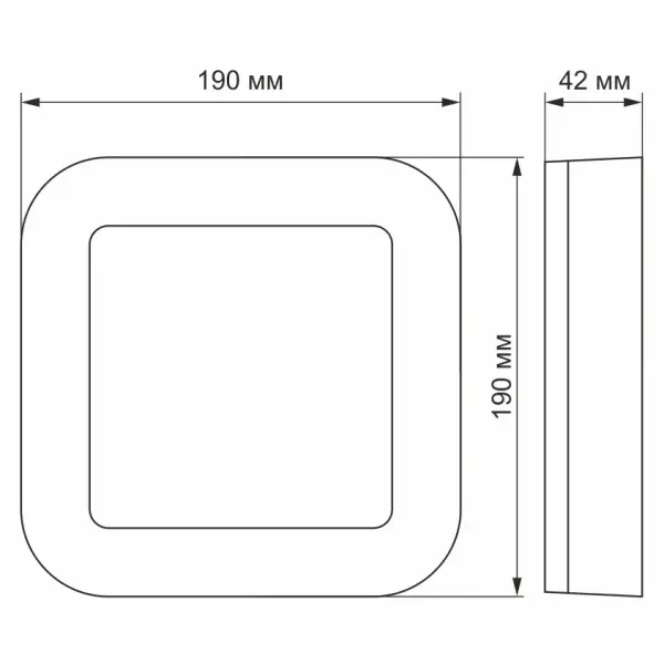 Квадратный точечный светильник Videx Art 15Вт 5000K IP65 (VL-BHFS-155) - фото №2