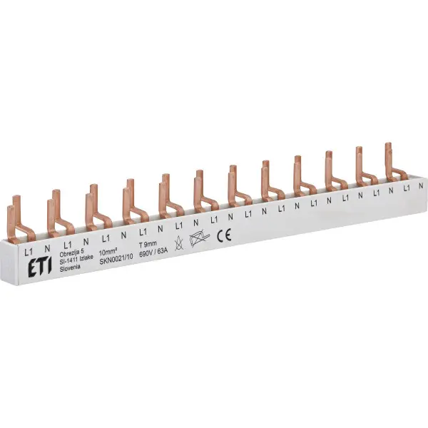 Шина питания ETI 2921150 SKN0021/10 1F+N 12 М (для KZS-1M с нижним подключением) Шина питания ETI 2921150 SKN0021/10 1F+N 12 М (для KZS-1M с нижним подключением)