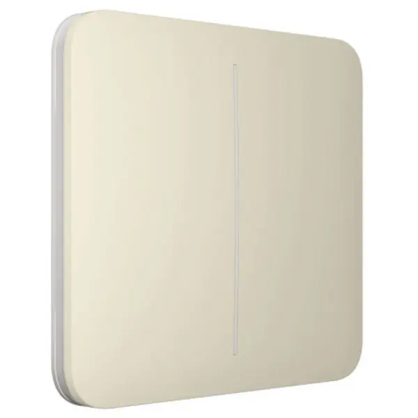Клавиша умного выключателя 2кл Ajax 46018.144.IV SoloButton для LightSwitch слоновая кость (29832) - фото №1