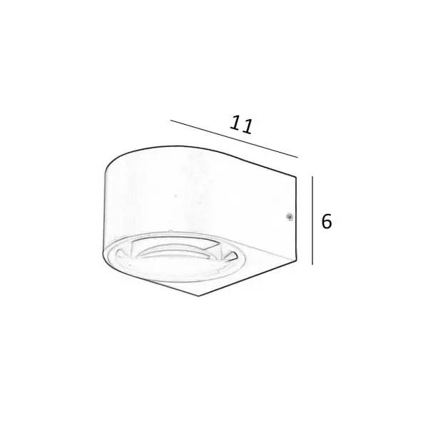 Уличный светильник Italux OWL-8082-4K Pesaro LED 2x10W 4000K 880Lm IP54 черный - фото №3