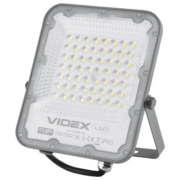 LED прожектор Videx Premium F2 30Вт 12-48В AC/DC 5000K (VL-F2-305G-12V)