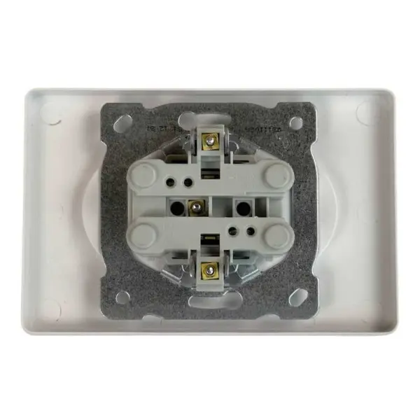 Розетка Nilson Selene біла 2-на без заземлення ( 23111024 ) - фото №1