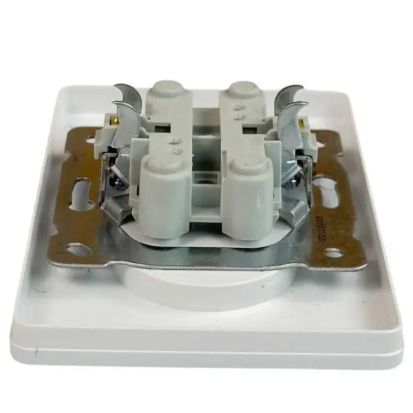 Розетка Nilson Selene біла 2-на без заземлення ( 23111024 ) - фото №2