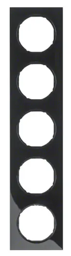 Рамка 5-місна, чорна Berker R.3 Рамка 5-місна, чорна Berker R.3