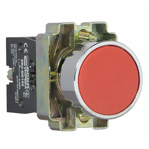 Кнопка «Стоп» Аско-Укрем XB2-BA42 красная (A0140010003) - фото №3
