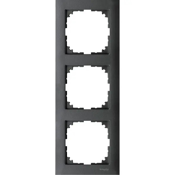 Трьохмісна рамка Schneider Electric M-PURE MTN4030-3614 антрацит