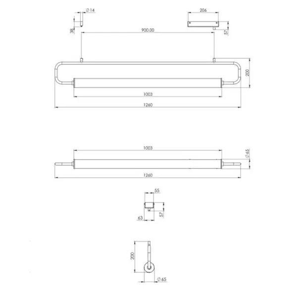 Підвісний світильник, люстра Pikart 33966-5 Loop LED 1x20W 4000K IP20 чорний - фото №3