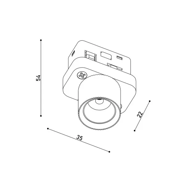 Магнитный трековый светильник Kloodi KDMG-MINI R 3W 3K BK LED 240Lm IP20 черный - фото №2