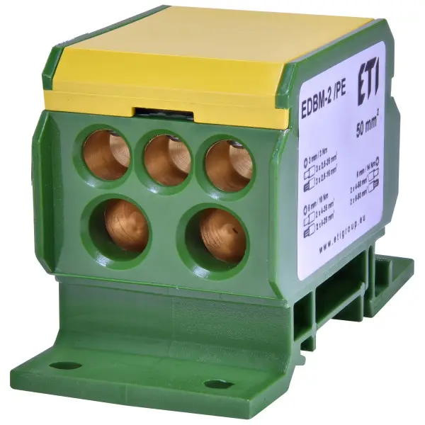 Распределительный блок ETI 001102413 EDBM-2/PE (160А 1x4-70; 2x4-35; 3x2.5-25) Распределительный блок ETI 001102413 EDBM-2/PE (160А 1x4-70; 2x4-35; 3x2.5-25)