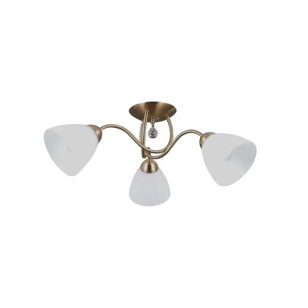 Люстра Italux PND-5643-3-HBR Lugano E27 3x40W IP20 латунна