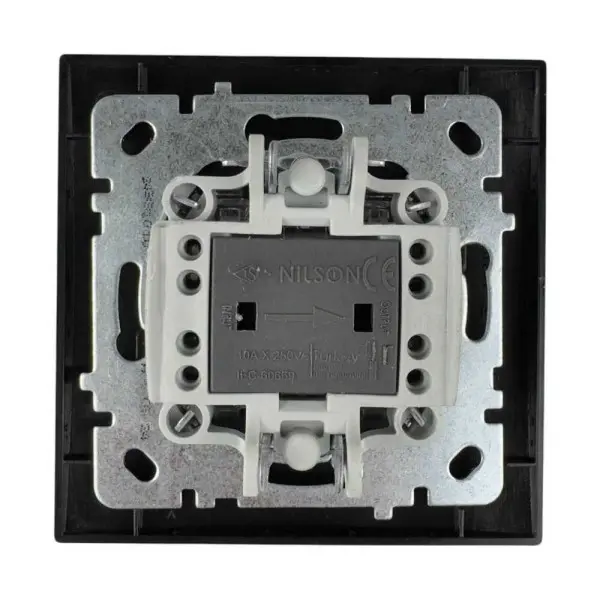 Выключатель Nilson Touran черный мат 1кл промежуточный ( 24381010 ) - фото №1