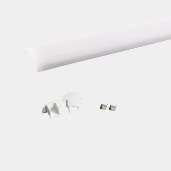 LED-профиль MLG врезной LP2212 с рассеивателем, 2 метра - фото №1