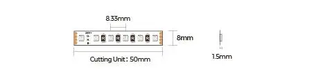 LED стрічка COLORS 120-3838-24V-IP33 10W RGB 5м (DA120RGB-24V-8mm) - фото №1 LED стрічка COLORS 120-3838-24V-IP33 10W RGB 5м (DA120RGB-24V-8mm) - фото №1