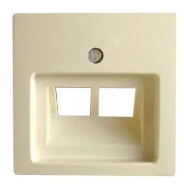 Одномісна двомодульна центральна плата ABB Basic 55 2CKA001753A0097 1803-02-92-507 (слонова кістка)