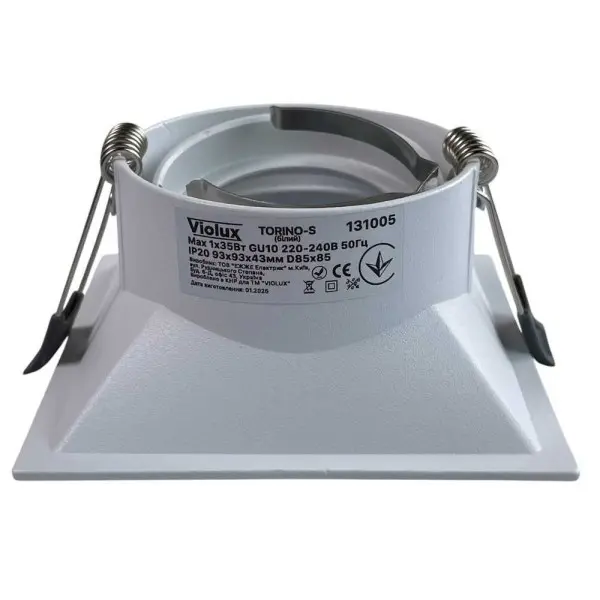Світильник точковий Violux TORINO-S GU10 IP20 білий ( 131005 ) - фото №3