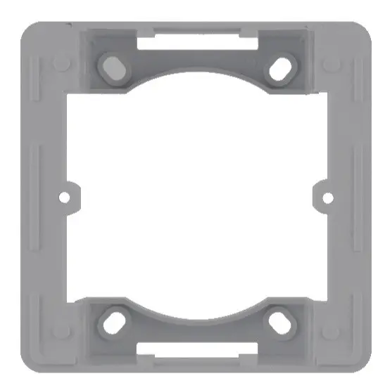 Адаптер Hager WL5812 Lumina-Intense 1Х з/в (сріблястий)