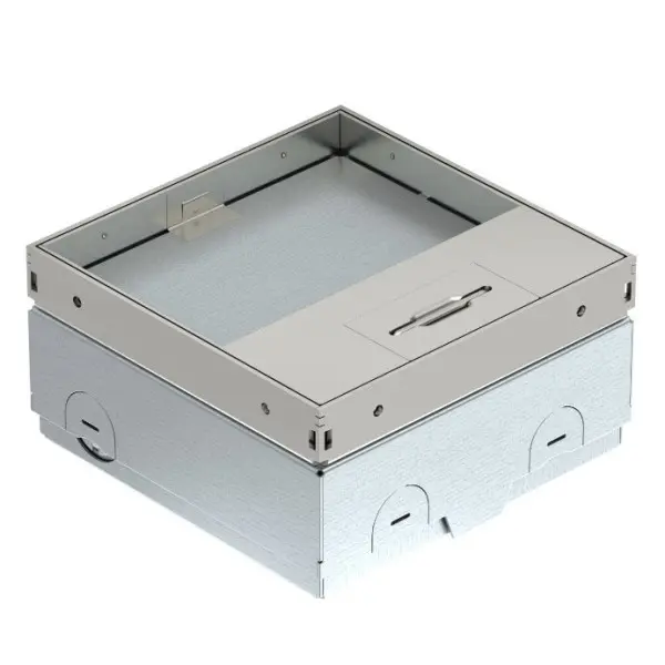 Розетковий люк OBO Bettermann (7368290) UDHOME ONE 1x розетка 250В 16A для покриття 15мм, (h=75...105мм) 140x140x75мм - фото №1