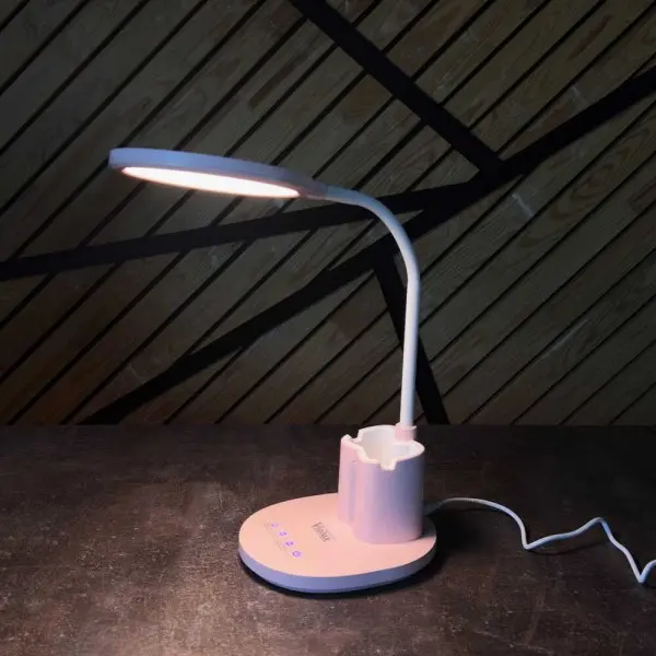 Светильник настольный LED JUNIOR 10W 3000-6500К розовый Violux ( 530401 ) - фото №1