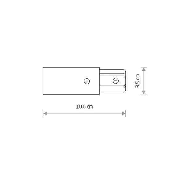 Токоввод Nowodvorski 9462 Profile power end cap IP20 Wh - фото №1