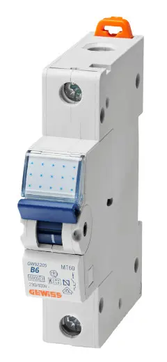 Автоматический выключатель GEWISS 1P B 6А 6кА (GW92205)