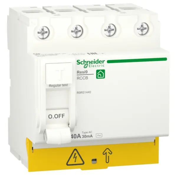 Дифференциальное реле Schneider Electric R9R51440 RESI9 3P+N 40A 30мА АС Дифференциальное реле Schneider Electric R9R51440 RESI9 3P+N 40A 30мА АС