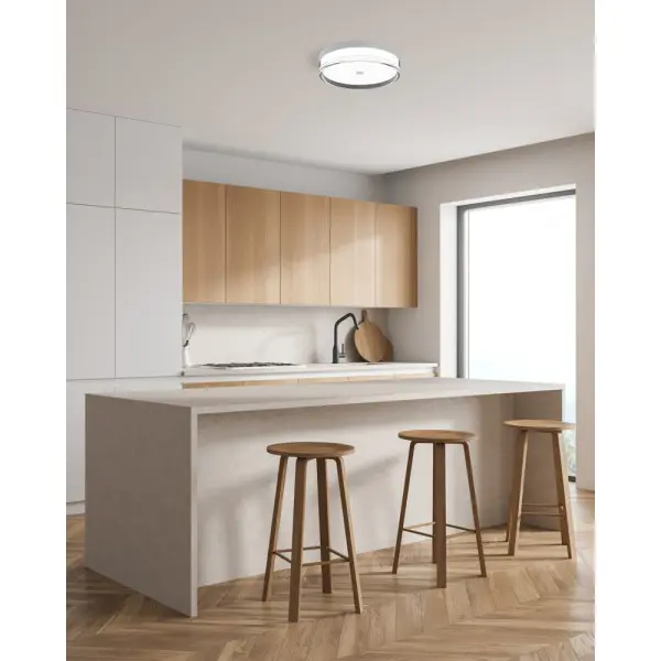 Люстра Italux PLF-64536-M-WH Molino LED 1x32W 2800K/4000K/6000K 3600Lm IP40 біла - фото №1