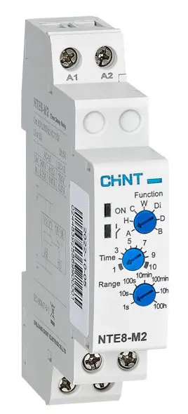 Реле задержки времени Chint NTE8-M2 AC230В 7 режимов задержки с настройками 1CO (258701) Реле задержки времени Chint NTE8-M2 AC230В 7 режимов задержки с настройками 1CO (258701)