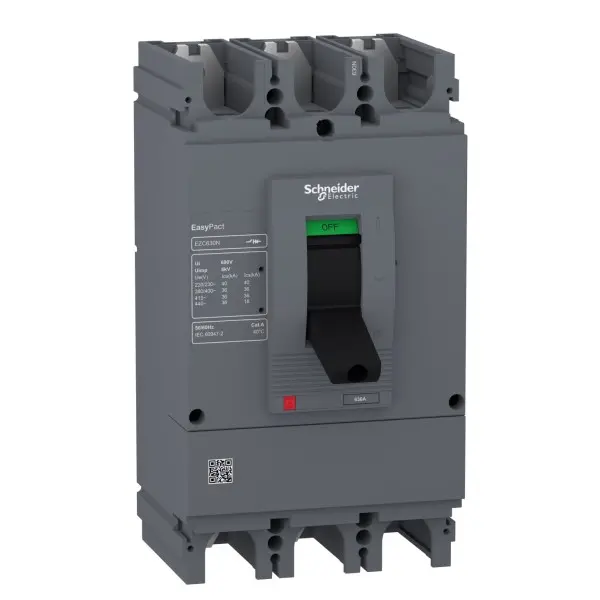 Автоматический выключатель Schneider Electric EASYPACT EZC630N 3P3D 36кА 500А Автоматический выключатель Schneider Electric EASYPACT EZC630N 3P3D 36кА 500А
