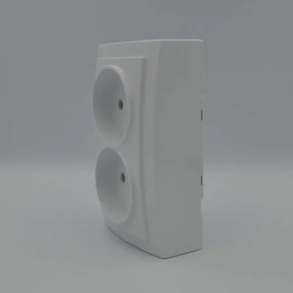 Розетка Nilson Themis біла 2-на без заземлення ( 26111024 ) - фото №4