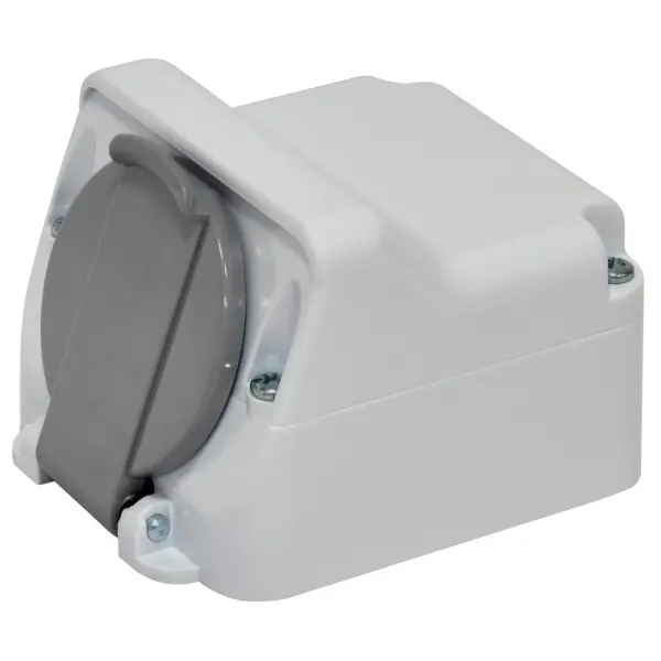 Накладна розетка з кришкою ETI PRE-1 IP44 (4481019) Накладна розетка з кришкою ETI PRE-1 IP44 (4481019)