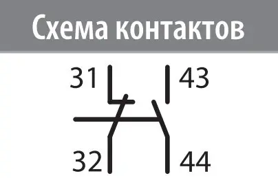 Блок-контакт ETI 002461101 RH 11 (1NO+1NC) (для типа R) - фото №3