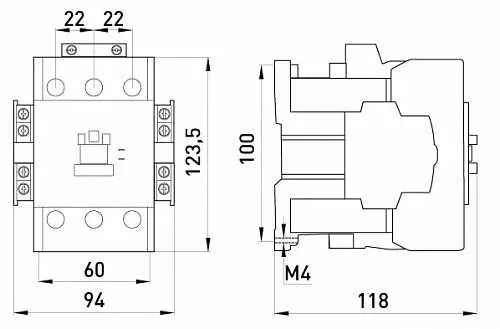 Контактор E.Next e.industrial.ukc.50.42 50А 42В 3P 1NO+1NC (i.0090084) - фото №1