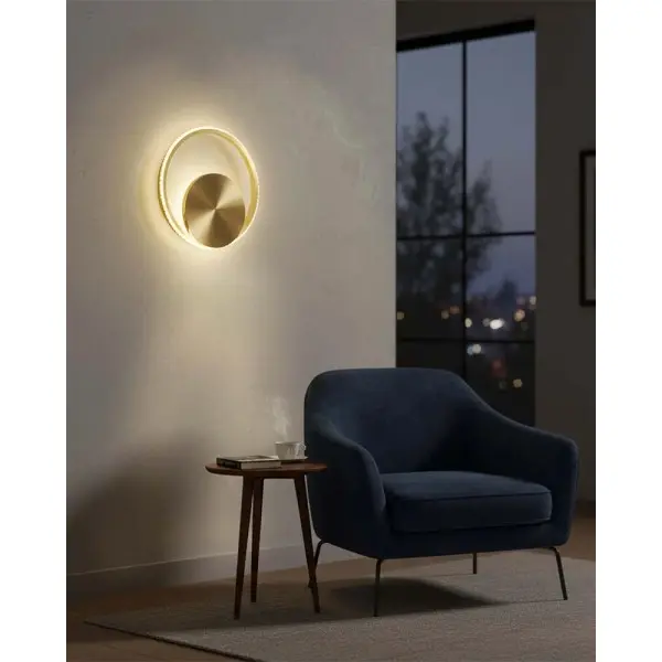 Бра, настенный светильник Goldlux 337870 Diana LED 1x14W 4000K 2100Lm IP20 золотой - фото №1 Бра, настенный светильник Goldlux 337870 Diana LED 1x14W 4000K 2100Lm IP20 золотой - фото №1