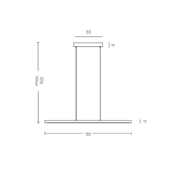 Подвесной светильник, люстра Azzardo AZ5764 Alamo LED 1x16W 3000K 1280Lm IP20 черный - фото №1