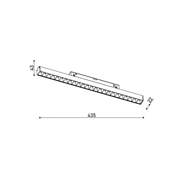 Магнітний трековий світильник Kloodi KDMG-LINE435 DL 24W 3K WH LED 1920Lm IP20 білий - фото №4