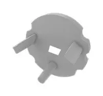 Заглушка Lumines для типу MICO з отвором срібло